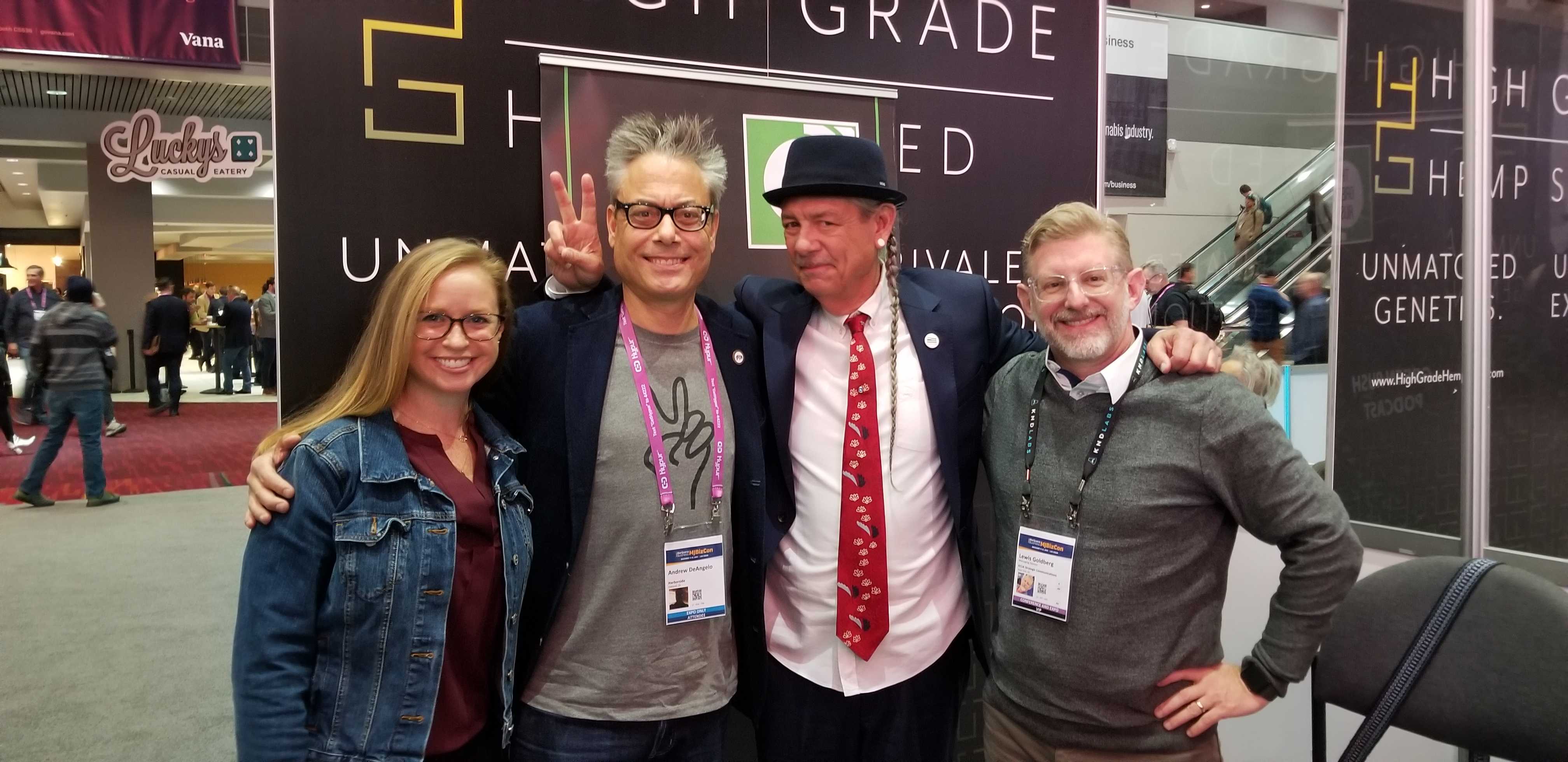 Lewis Goldberg, Anne Donohoe, Steve DeAngelo, Andrew DeAngelo, Marijuana Business Conference, MJBiz Con
