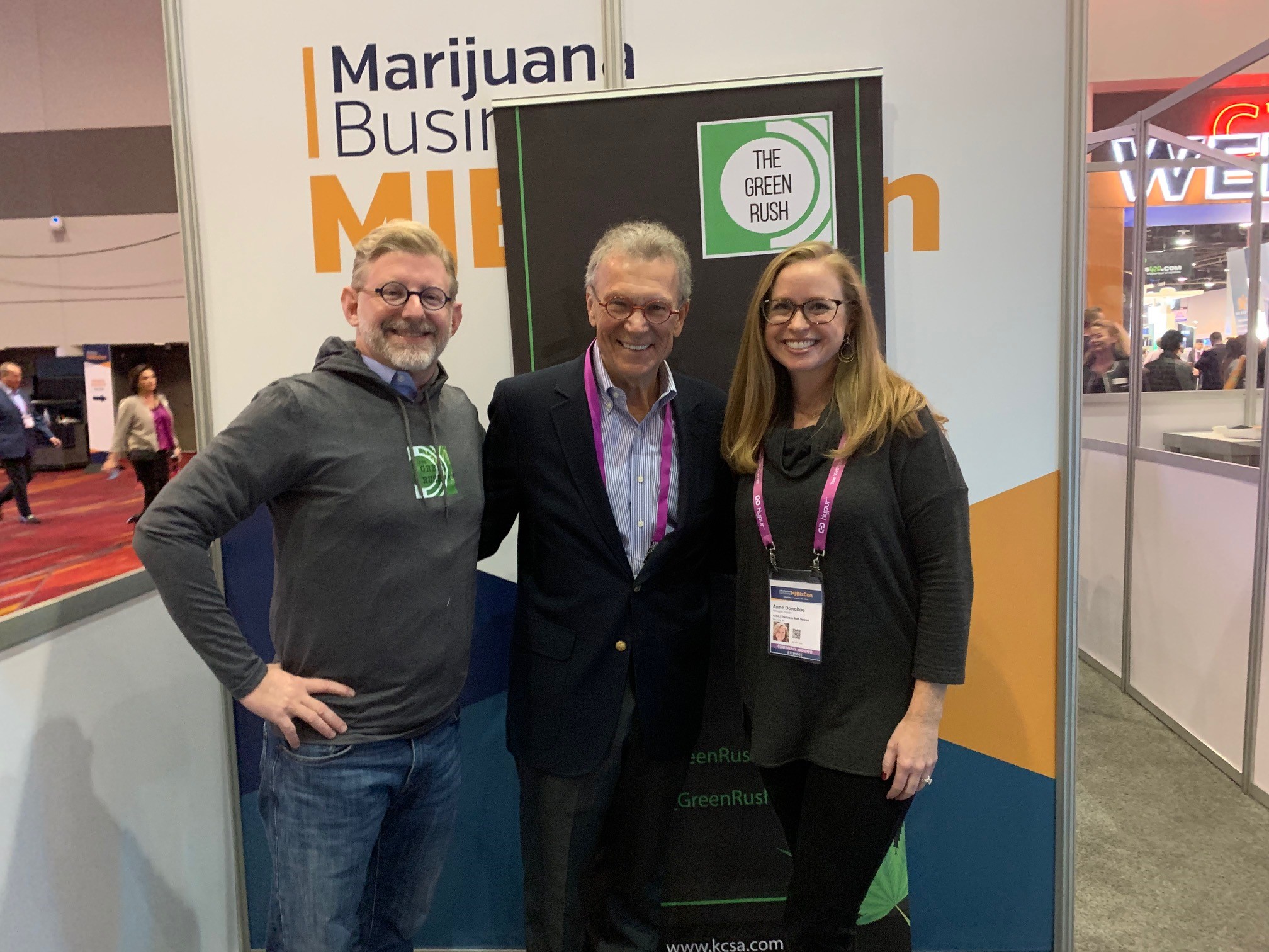 Lewis Goldberg, Anne Donohoe, Tom Daschle, Marijuana Business Conference, MJBiz Con