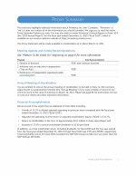 Proxy Summary