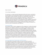 Letter to Stockholders