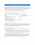 Proxy Summary