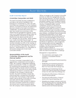 Audit Committee Report