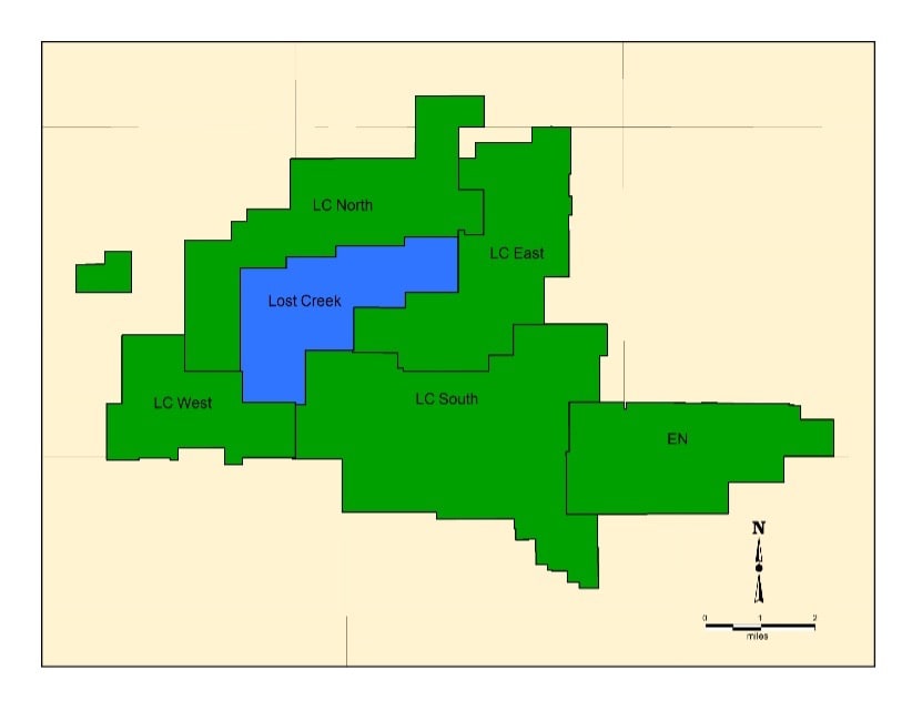 Lost Creek map