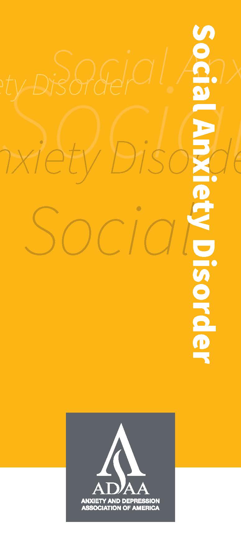 Thumbnail: ADAA Social Anxiety Disorxer Brochure